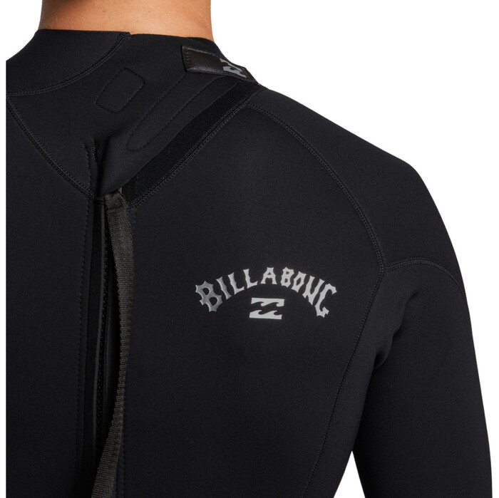 2024 Billabong Mnner Foil 5/4mm Rckenreiverschluss Neoprenanzug ABYW100236 - Black